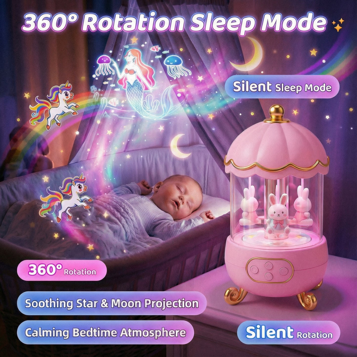 Cuddla™ DreamLite Projector